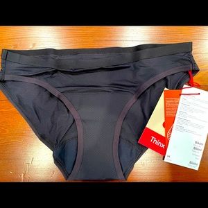 NWT Thinx Air bikini, size M, black